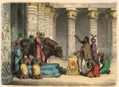 Forntida Egypten: Dyrkan av Apis Bull av Heinrich Leutemann