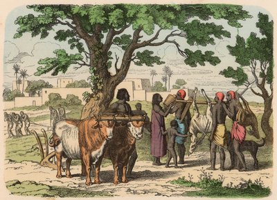 Forntida Egypten: jordbruk och jakt av Heinrich Leutemann