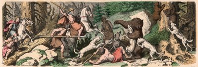 Antikens Grekland: Björnjakt av Heinrich Leutemann