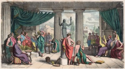 Antikens Grekland: Kungadynastin, kungligt hushåll av Heinrich Leutemann