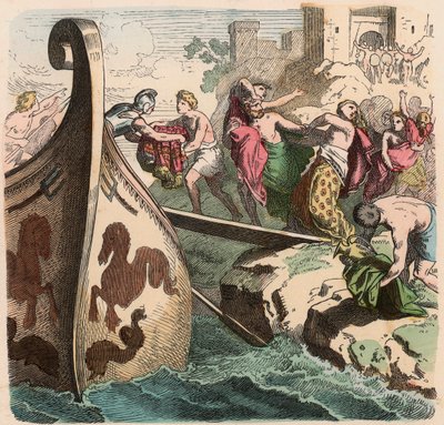 Antikens Grekland: Sjöresor, pirater av Heinrich Leutemann