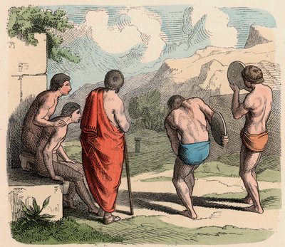 Antikens Grekland: Sport, diskuskastning av Heinrich Leutemann