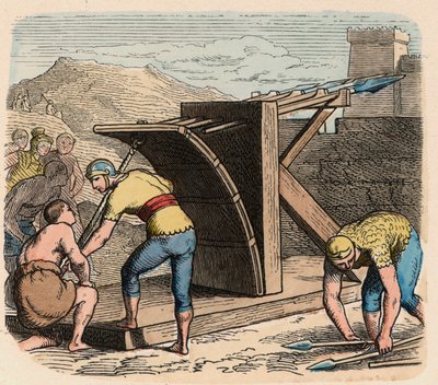 Antikens Rom: Vapen, Ballista, maskin som användes under belägringen av Heinrich Leutemann