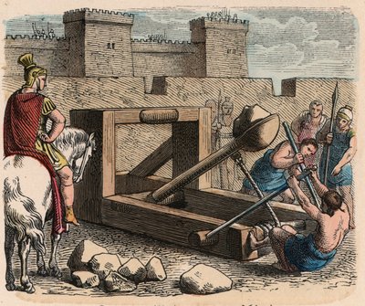 Antikens Rom: Vapen, katapult av Heinrich Leutemann