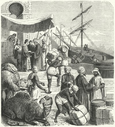 Arabiska handlare (gravyr) av Heinrich Leutemann