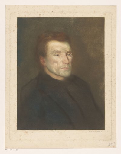 Porträtt av en okänd man av Heinrich M. Krabbé (signed by artist)