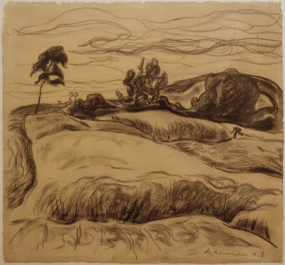 Kuperat landskap av Heinrich Nauen