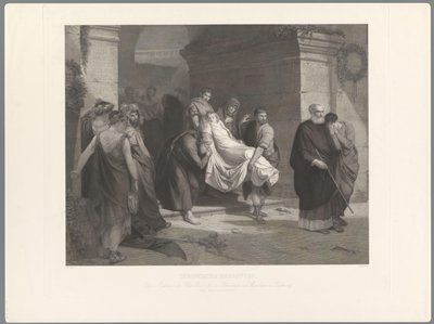 Kristna martyrer förs bort Christliche Maertyrer av Heinrich Nuesser