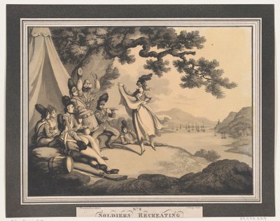 Soldiers Recreating, 1 april 1798. av Heinrich Schutz