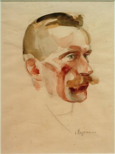 Porträtt av Wilhelm Werner, omkring 1926 av Heinrich Stegemann