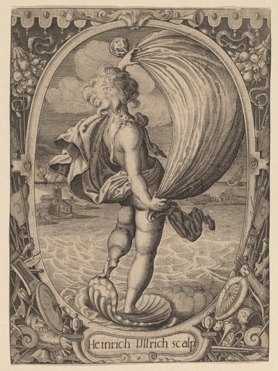 Aiolos, Personifiering av vinden av Heinrich Ulrich