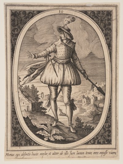 Plansch 10 från Militära figurer av Heinrich Ulrich
