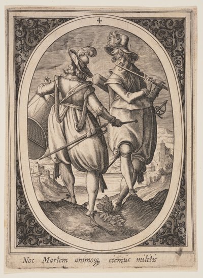 Plansch 4 från Military Figures av Heinrich Ulrich