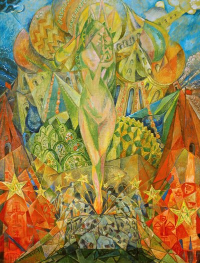 Den nya människans födelse, 1923. av Heinrich Vogeler