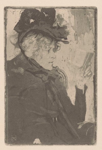 läsande kvinna av Heinrich Wolff