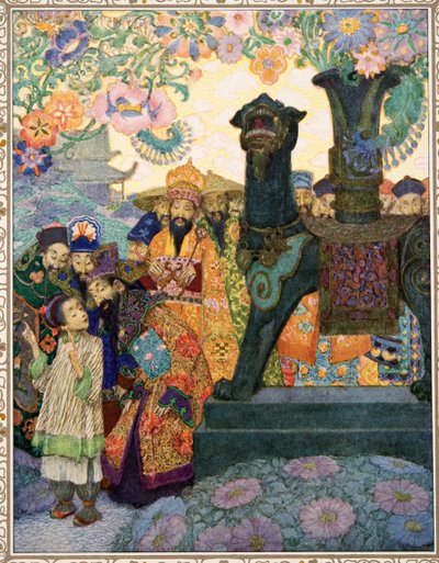 The Nightingale from Tales av Hans Christian Andersen, pub. 1911 av Heinrich and Urban Lefler