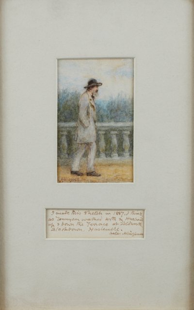 Alfred, Lord Tennyson i sin trädgård av Helen Allingham