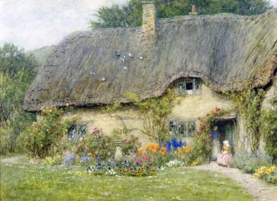 I Wroughton, Wiltshire (akvarell på papper) av Helen Allingham