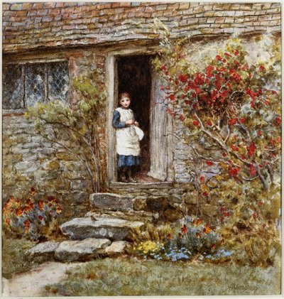 Corcorus japonica av Helen Allingham
