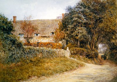 Mata duvorna (akvarell på papper) av Helen Allingham