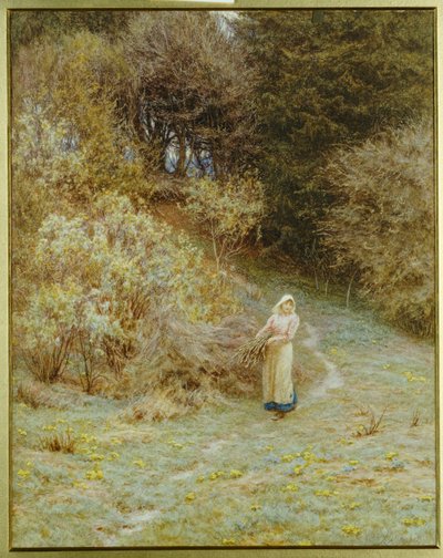 I Primrose Wood av Helen Allingham
