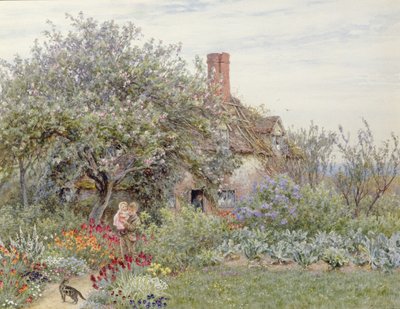 Nära Hambledon (wc på papper) av Helen Allingham