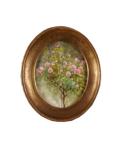 Rose Bush (akvarell på papper) av Helen Allingham
