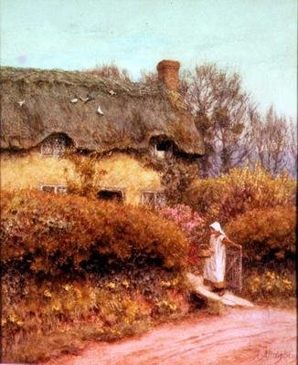 Stugporten av Helen Allingham