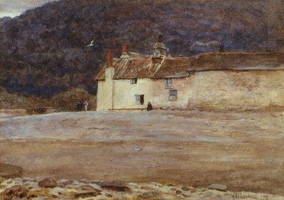 The Last House in Lynmouth, 1874 (wc på papper) av Helen Allingham