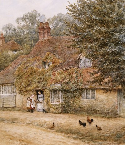 Den gamla fiskaffären, Haslemere av Helen Allingham