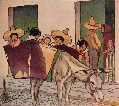 An Interlude - The Breadmans Donkey, 1912 av Helen Hyde