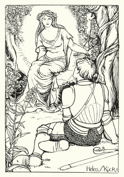 The Vision of the Knight Magnificent (gravyr) av Helen S. Kuck
