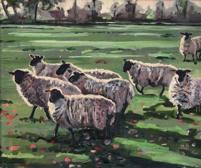 Nyfiken flock II, 2009, av Helen White