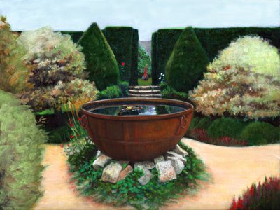 Sacred Space, 2020 (akryl ombord) av Helen White