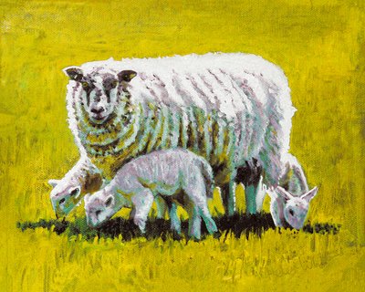 Together, 2009 (olja på duk) av Helen White