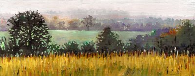 Towards Grazeley, 2012 (olja på duk) av Helen White