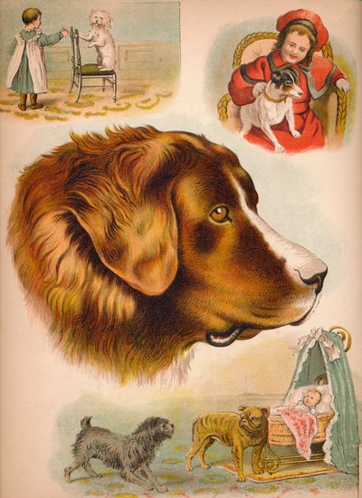 Hunden, c1900 av Helena J. Maguire