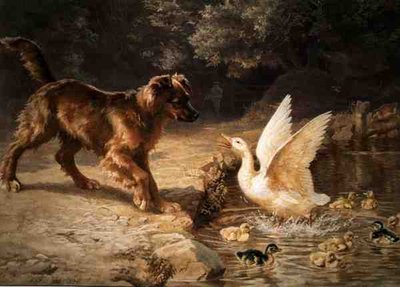 The Intruder (akvarell på papper) av Helena J. Maguire