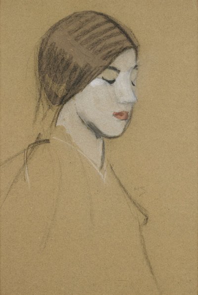 En flickas huvud av Helene Schjerfbeck