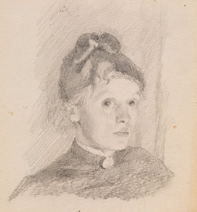 Självporträtt, 1880-1884. av Helene Schjerfbeck