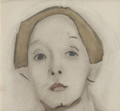 Självporträtt, 1915. av Helene Schjerfbeck