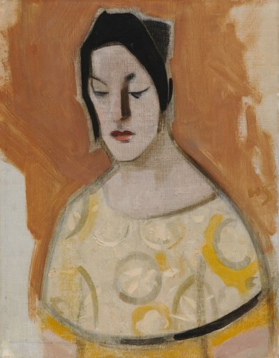 Spåkvinnan (Kvinnan i den gula klänningen) av Helene Schjerfbeck