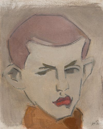 Skogshuggaren, huvudstudie av Helene Schjerfbeck