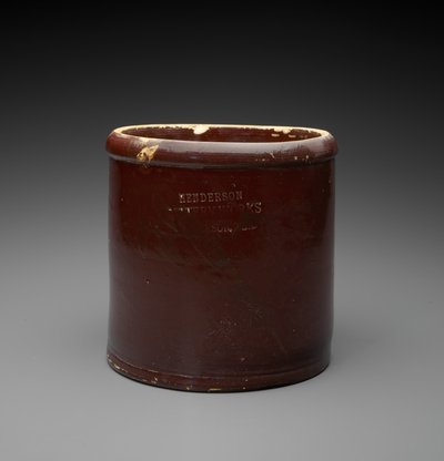 Jar, c. 1890-1894 (glidglaserat stengods) av Henderson Pottery Works Henderson Pottery Works