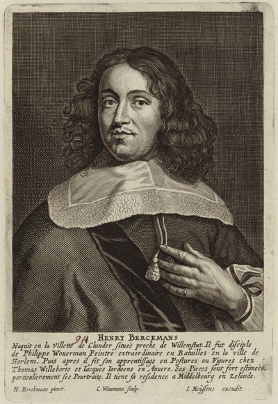 Porträtt av Hendrick Berckman av Hendrick Berckman