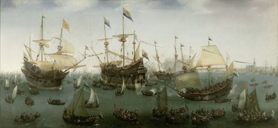 Återkomsten till Amsterdam av den andra expeditionen till Ostindien av Hendrick Cornelisz. Vroom