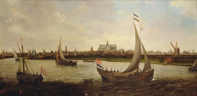 Utsikt över Haarlem från norr (olja på duk) av Hendrick Cornelisz. Vroom