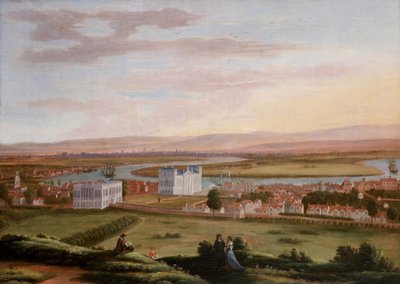 Vy över Greenwich och Queen