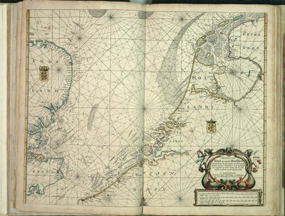 Pas-caert från Texel till aen de Hoofden av Hendrick Doncker