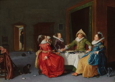 Glad sällskap på en bordell av Hendrick Gerritsz Pot